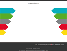 Tablet Screenshot of myahint.com